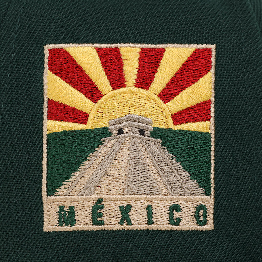 CrownMinded X Mexico Dark Green Sunrise Over Chichén Itzá SP 59Fifty Fitted