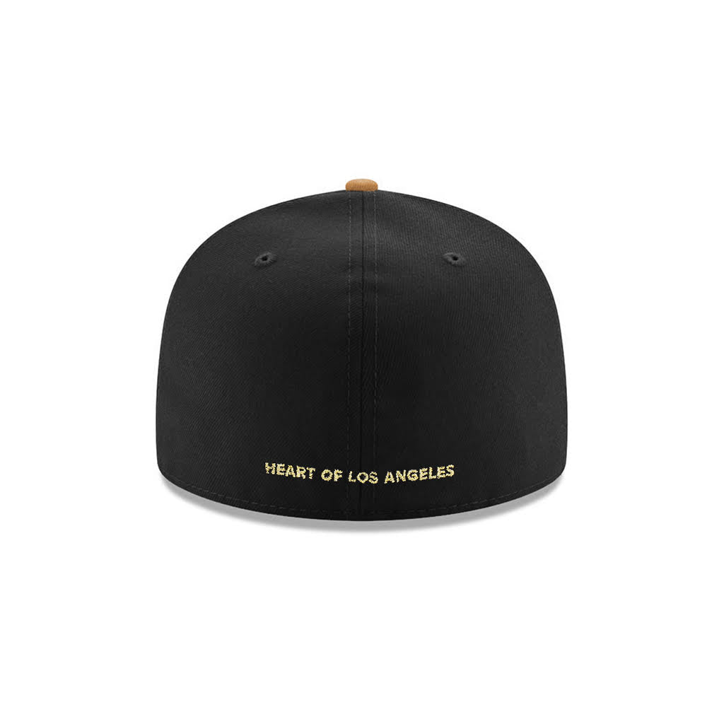 Los Angeles Football Club LAFC MLS Black Bronze 2 Tone Street Badge SP 59Fifty Fitted Cap