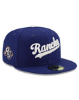 Rancho Cucamonga Quakes Wordmark MiLB Alt Logo SP Royal 59Fifty Fitted