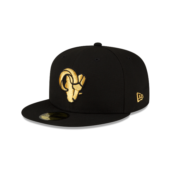 Los Angeles Rams Black on Gold NFL 59Fifty Fitted