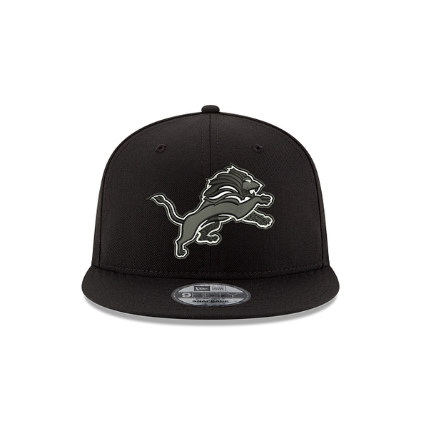 Detroit Lions NFL Black On White 9Fifty Snapback