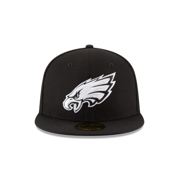 Philadelphia Eagles Black On White 59Fifty Fitted