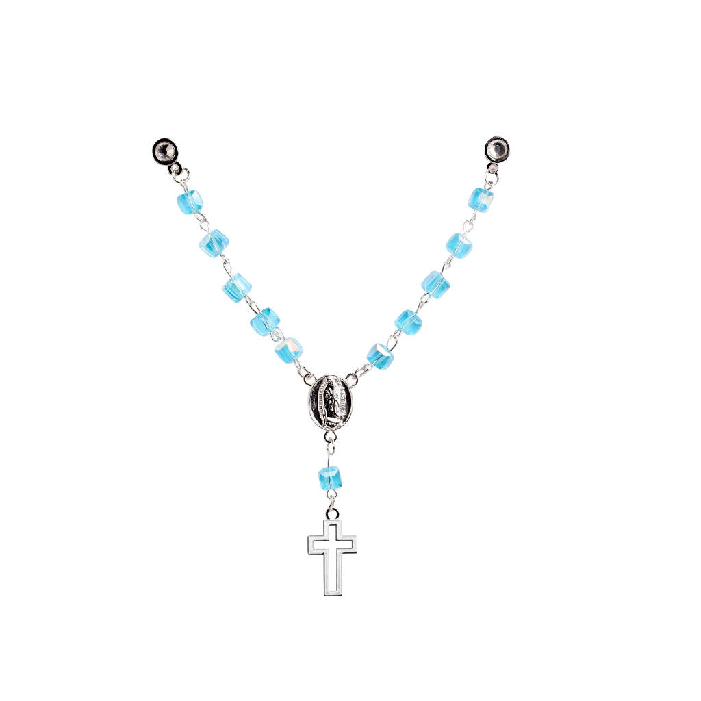 CrownMinded Rosary Virgin Mary Virgen De Guadalupe Cap Chain Pin