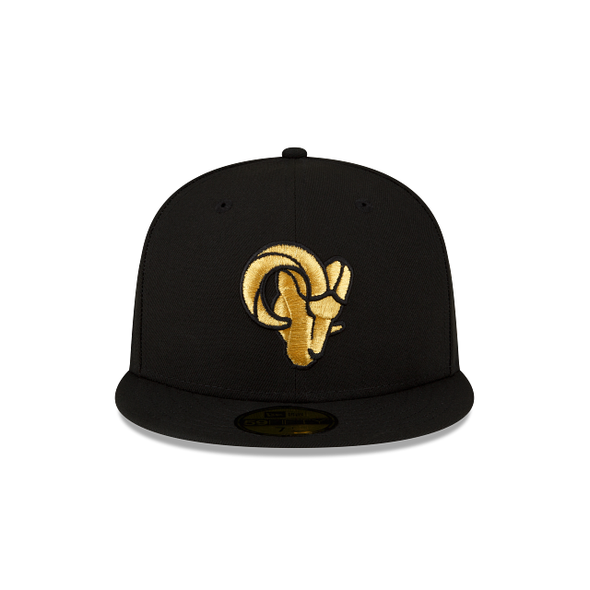 Los Angeles Rams Black on Gold NFL 59Fifty Fitted