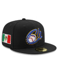 Charros De Jalisco Club De Beisbol Black Mexico Flag SP 59Fifty Fitted