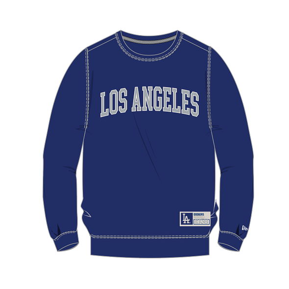 New Era Los Angeles Dodgers City Arch Royal Crewneck Sweater