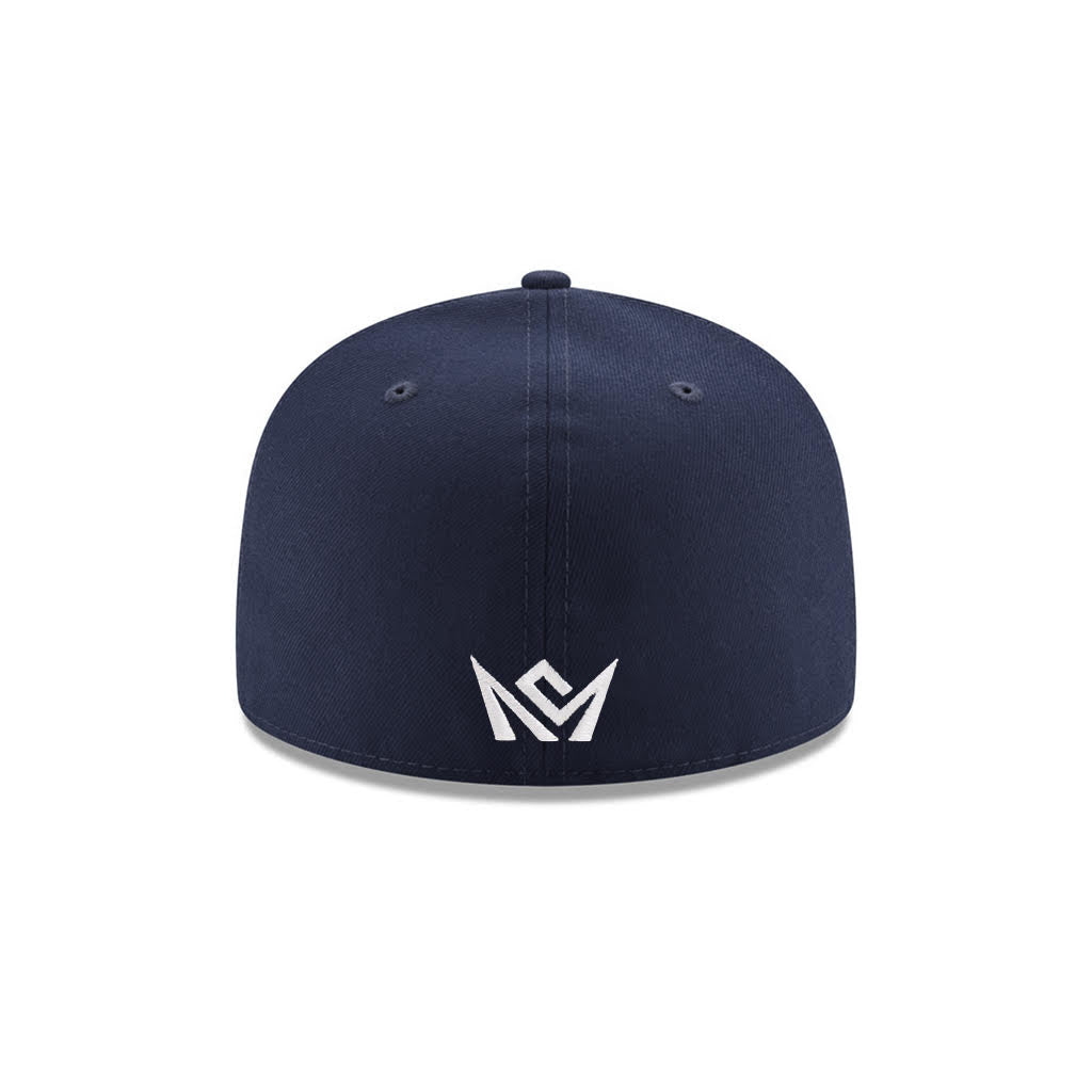 CrownMinded X Maple Jay The Standard Navy On White 59Fifty Fitted