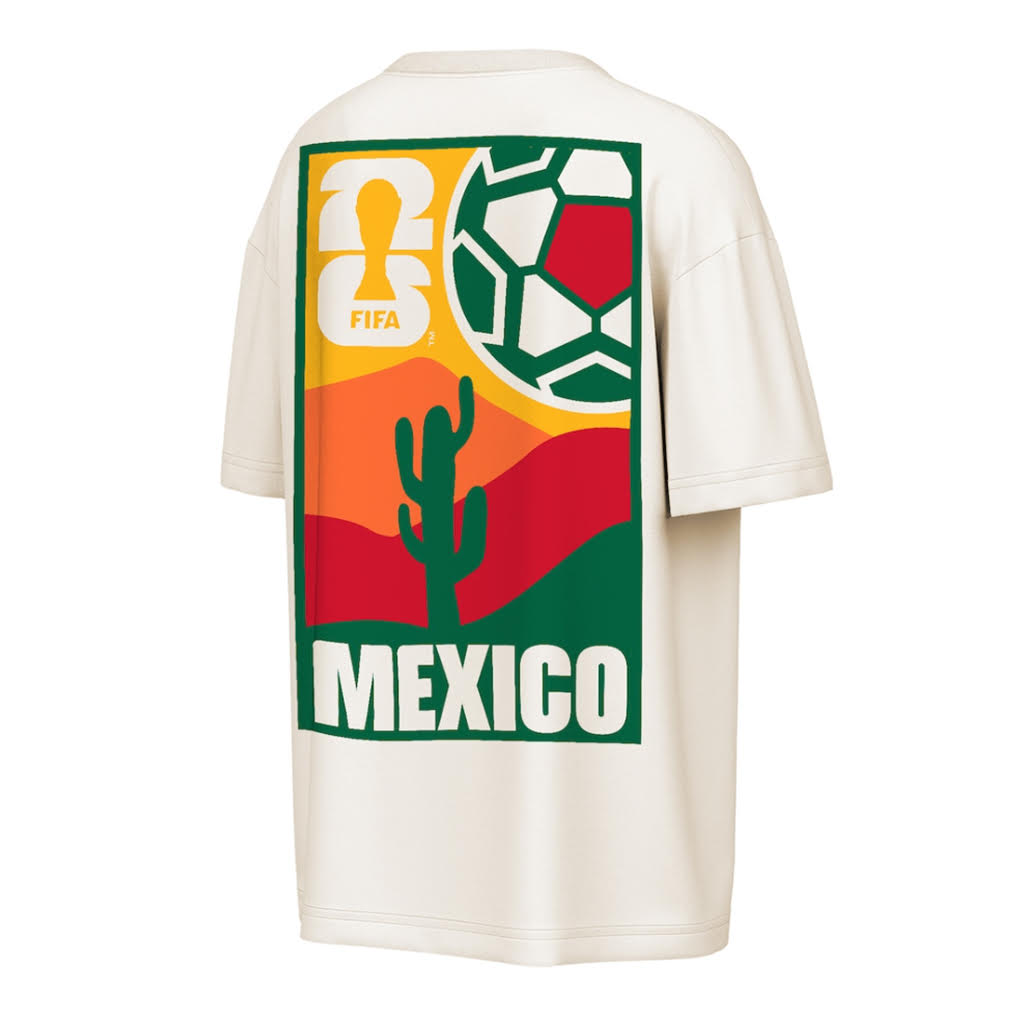 Mexico FIFA World Cup 2026 Horizon Post Card Tee - Cream