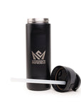 CrownMinded 24oz Laser-Engraved Stainless Steel Insulated Water Bottle – Black