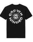 CrownMinded Twin Shot Spiral Graphic Tee - Black