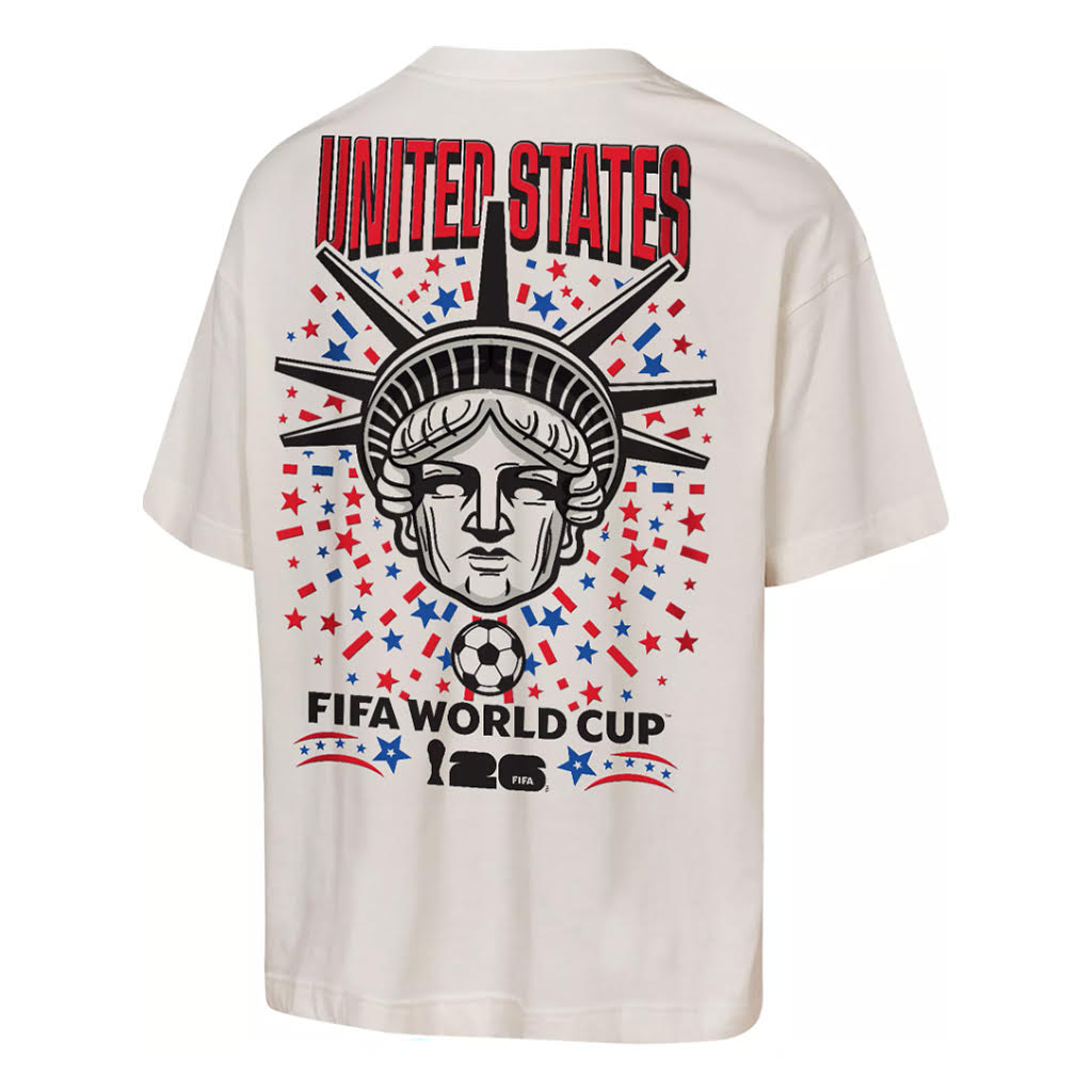 USA FIFA World Cup 2026 Lady Liberty National Anthem Tee - Cream