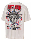 USA FIFA World Cup 2026 Lady Liberty National Anthem Tee - Cream