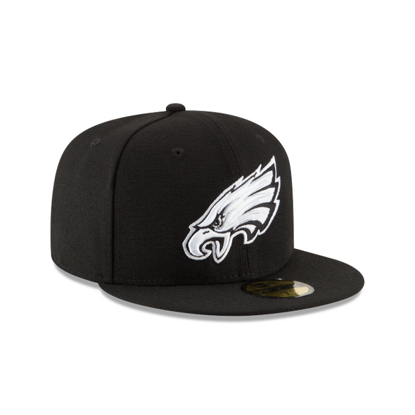 Philadelphia Eagles Black On White 59Fifty Fitted