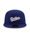 Tulsa Drillers Wordmark MiLB Drilling Roughneck Driller Man SP Royal 59Fifty Fitted