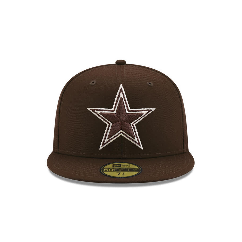 Dallas Cowboys Burnt Wood On White 59Fifty Fitted