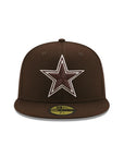 Dallas Cowboys Burnt Wood On White 59Fifty Fitted