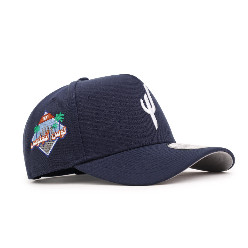 CrownMinded X LA Arabic Los Angeles Est. 1781 SP Navy 9Forty A-Frame Snapback