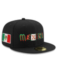 Mexico Ransom Note Black Mexico Flag SP 59Fifty Fitted