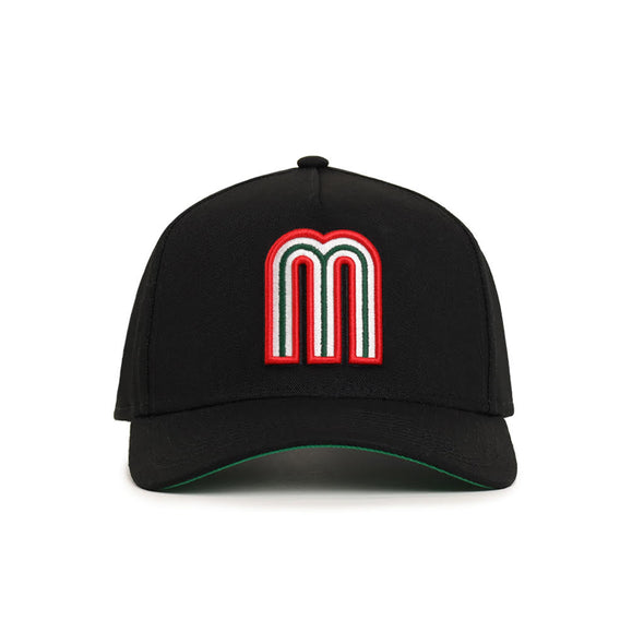 Mexico World Baseball Classic Black Mexico Flag SP 9Forty A-Frame Snapback