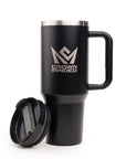 CrownMinded 40oz Laser-Engraved Stainless Steel Insulated Tumbler – Black