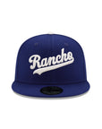 Rancho Cucamonga Quakes Wordmark MiLB Alt Logo SP Royal 59Fifty Fitted