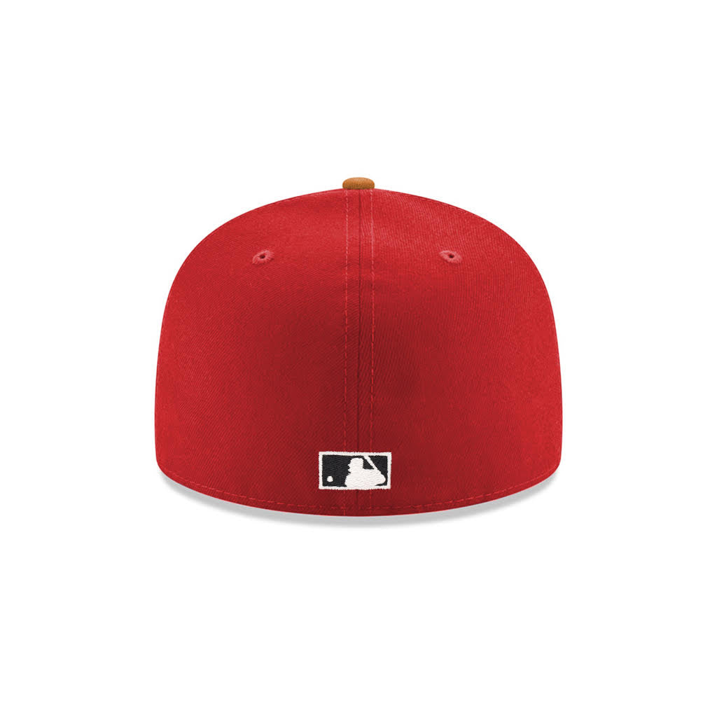Chicago Cubs Red Peanut 2 Tone Wrigley Field SP 59Fifty Fitted