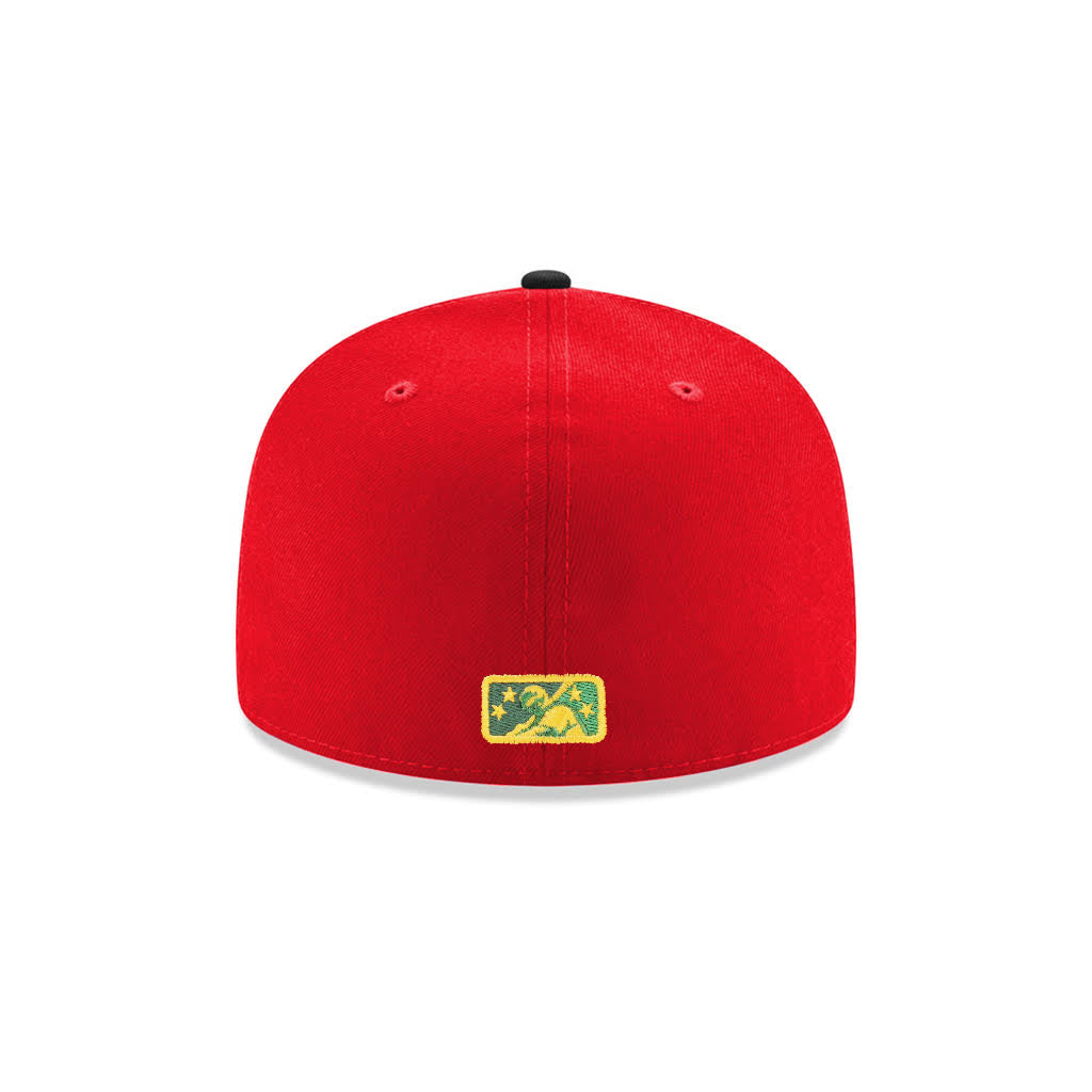 Augusta Green Jackets Red Black 2 Tone Alternate Logo SP MiLB 59Fifty Fitted