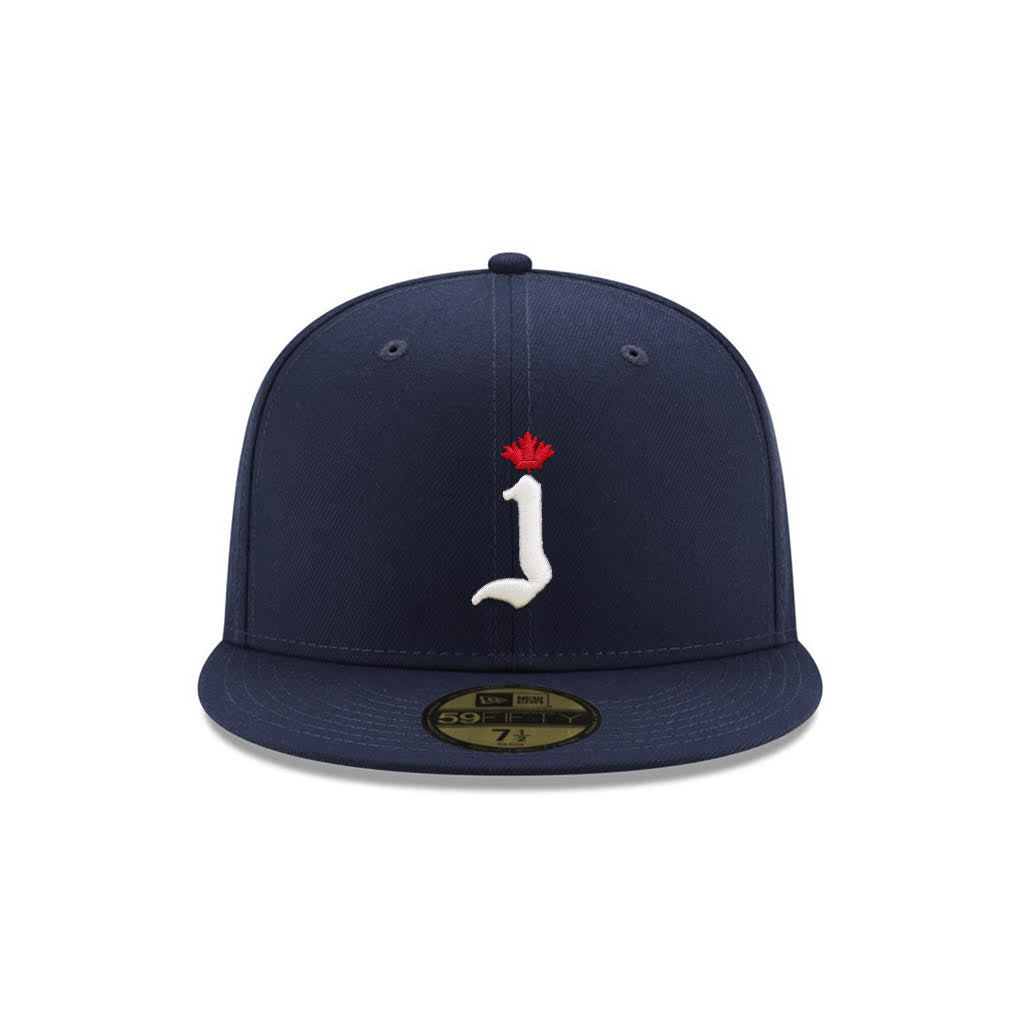 CrownMinded X Maple Jay The Standard Navy On White 59Fifty Fitted