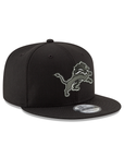 Detroit Lions NFL Black On White 9Fifty Snapback