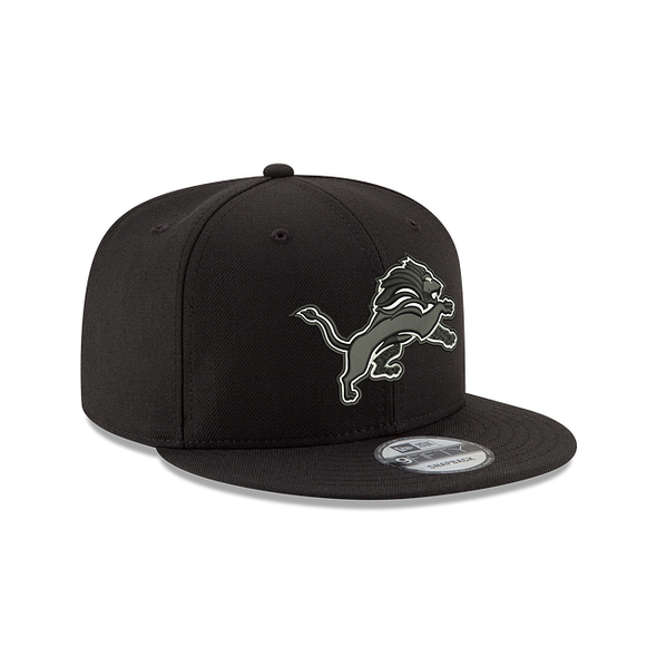 Detroit Lions NFL Black On White 9Fifty Snapback