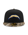 Los Angeles Chargers Black Real Tree 2020 Inaugural Season SP 59Fifty Fitted