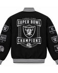 Las Vegas Raiders 3 Time Super Bowl Champions Reversible Jacket