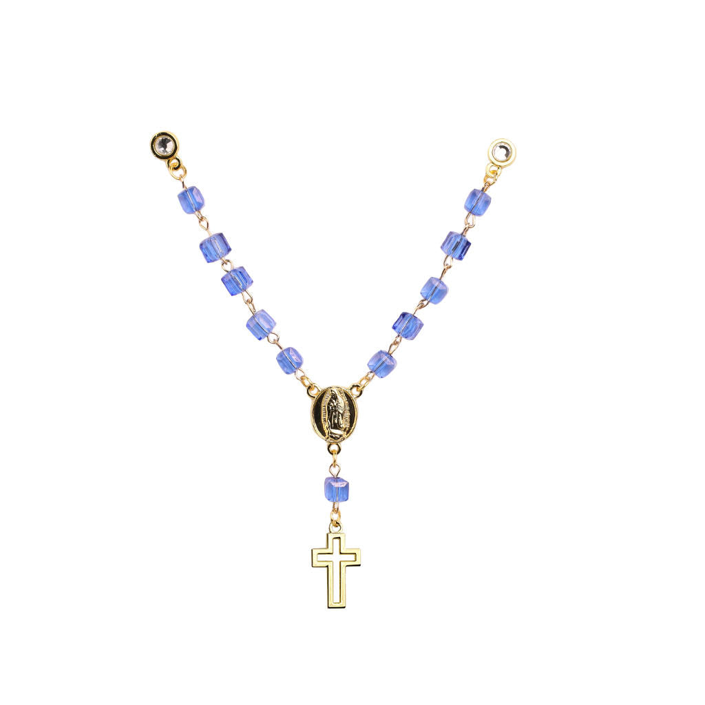 CrownMinded Rosary Virgin Mary Virgen De Guadalupe Cap Chain Pin