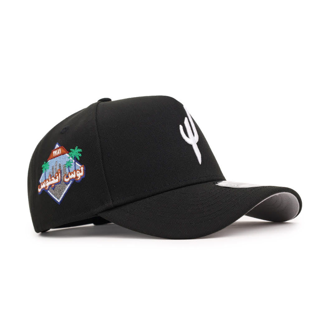 CrownMinded X LA Arabic Los Angeles Est. 1781 SP Black 9Forty A-Frame Snapback