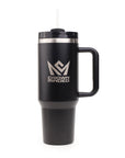 CrownMinded 40oz Laser-Engraved Stainless Steel Insulated Tumbler – Black