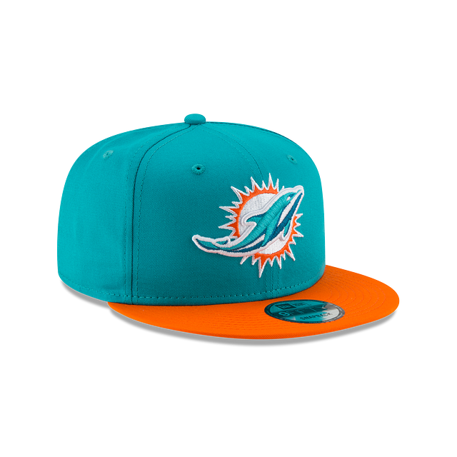 Miami Dolphins Teal Breeze Orange 2 Tone NFL 9Fifty Snapback