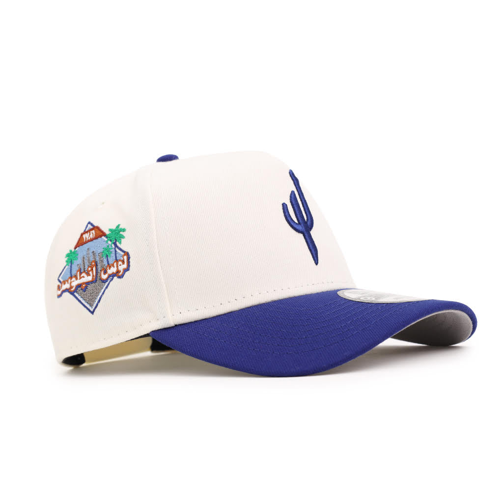 CrownMinded X LA Arabic Los Angeles Est. 1781 SP Chrome Royal 9Forty A-Frame Snapback