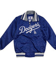 Starter Los Angeles Dodgers The Captain Full Zip Team Color Varsity Jacket