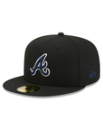 Atlanta Braves Black On OTC 59Fifty Color Basic Fitted