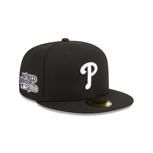 Philadelphia Phillies Black White 1980 World Series Side Patch 59Fifty Fitted