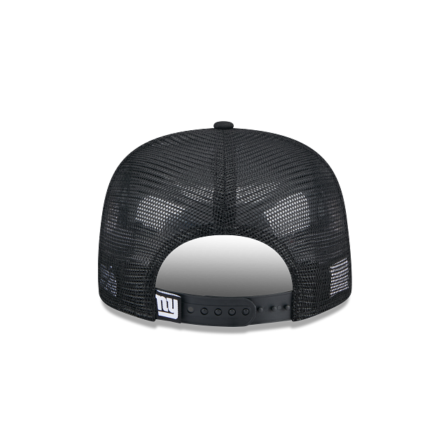 New York Giants Black Gray Checkered Trucker 9Fifty A-Frame Snapback