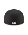New York Yankees MLB Basic Black on White 59Fifty Fitted Hat
