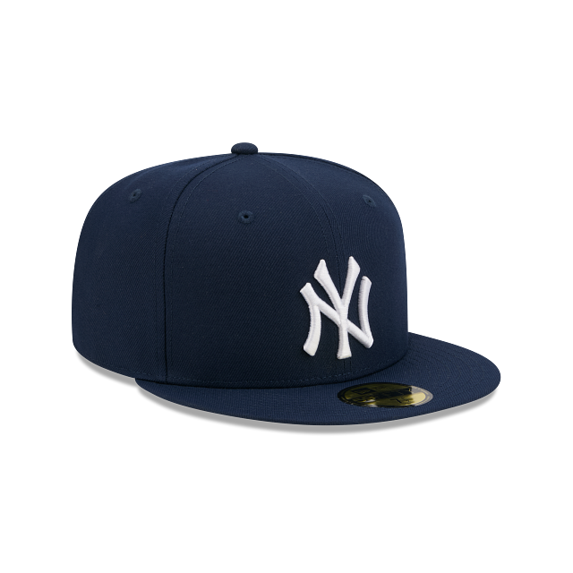 New York Yankees Oceanside Blue On White 59Fifty Color Basic Fitted