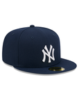 New York Yankees Oceanside Blue On White 59Fifty Color Basic Fitted