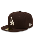Los Angeles Dodgers Brown On Ivory 59Fifty Color Basic Fitted