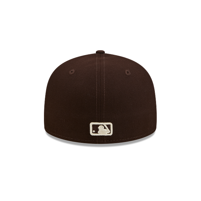 Atlanta Braves Brown On Ivory 59Fifty Color Basic Fitted