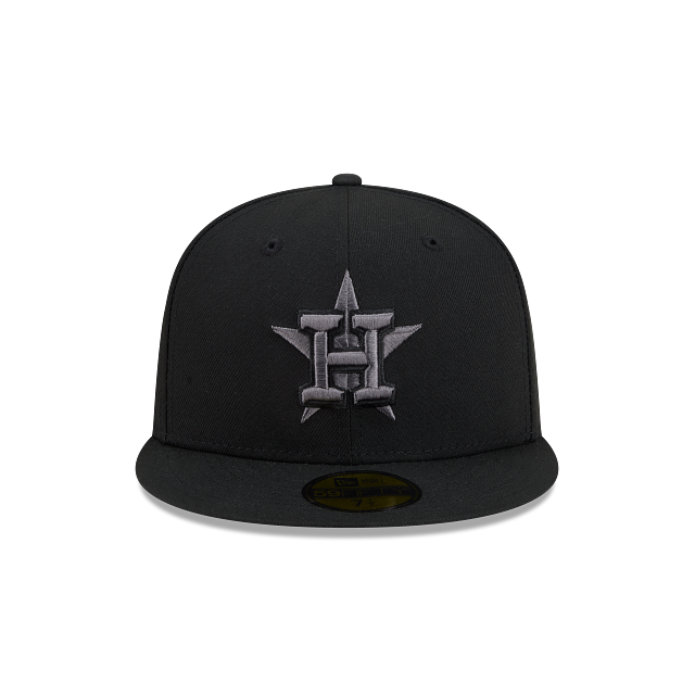 Houston Astros Black On Graphite 59Fifty Color Basic Fitted