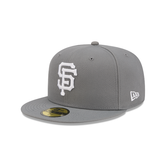 San Francisco Giants Storm Gray On White 59Fifty Color Basic Fitted