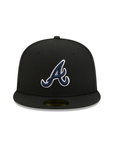 Atlanta Braves Black On OTC 59Fifty Color Basic Fitted
