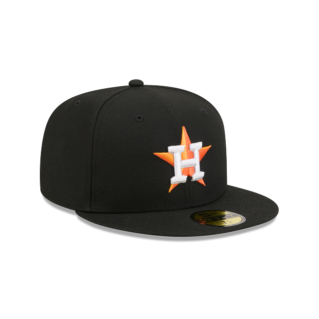 Houston Astros Black On OTC 59Fifty Color Basic Fitted